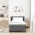 Pat cu arcuri cu headboard Gri închis 200 x 90 cm țesătură GartenMobel Dekor