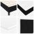 Pat cu arcuri cu headboard Manual Negru 200 x 90 cm țesătură GartenMobel Dekor