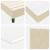 Pat cu arcuri cu headboard Manual Crem 200 x 90 cm țesătură GartenMobel Dekor