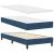 Pat cu arcuri cu headboard Manual albastru 200 x 90 cm țesătură GartenMobel Dekor