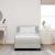 Pat cu arcuri cu headboard Gri deschis 200 x 90 cm Catifea GartenMobel Dekor