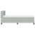 Pat cu arcuri cu headboard Gri deschis 200 x 90 cm Catifea GartenMobel Dekor