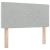 Pat cu arcuri cu headboard Gri deschis 200 x 90 cm Catifea GartenMobel Dekor