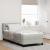 Pat cu arcuri cu headboard Gri deschis 200 x 90 cm Catifea GartenMobel Dekor