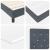 Pat cu arcuri cu headboard Gri închis 200 x 90 cm Catifea GartenMobel Dekor