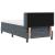 Pat cu arcuri cu headboard Gri închis 200 x 90 cm Catifea GartenMobel Dekor