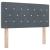 Pat cu arcuri cu headboard Gri închis 200 x 90 cm Catifea GartenMobel Dekor