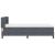 Pat cu arcuri cu headboard Gri închis 200 x 90 cm Catifea GartenMobel Dekor