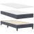 Pat cu arcuri cu headboard Gri închis 200 x 90 cm Catifea GartenMobel Dekor