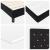 Pat cu arcuri cu headboard Manual Negru 200 x 90 cm Catifea GartenMobel Dekor