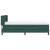 Pat cu arcuri cu headboard Verde închis 200 x 90 cm Catifea GartenMobel Dekor