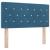 Pat cu arcuri cu headboard Albastru închis 200 x 90 cm Catifea GartenMobel Dekor