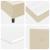 Pat cu arcuri cu saltea cu headboard Crem 190 x 140 cm țesătură GartenMobel Dekor