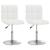 Scaune de bucătărie, 2 buc., alb, piele ecologică GartenMobel Dekor
