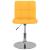 Scaun de bar pivotant, galben, material textil GartenMobel Dekor