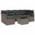 Set de canapea cu pernă Manual 7 pcs Gri poliratan GartenMobel Dekor