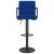 Scaun de bar, albastru, material textil GartenMobel Dekor