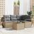 Set de canapea 5 pcs Bej poliratan GartenMobel Dekor