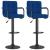 Scaune de bar, 2 buc., albastru, material textil GartenMobel Dekor