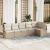 Set de canapea 6 pcs Bej poliratan GartenMobel Dekor