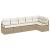Set de canapea 6 pcs Bej poliratan GartenMobel Dekor