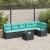 Set de canapea 7 pcs Negru poliratan GartenMobel Dekor