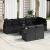 Set de canapea cu pernă 9 pcs Negru poliratan GartenMobel Dekor