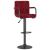 Scaun de bar, roșu vin, catifea GartenMobel Dekor