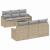 Set de canapea cu pernă 7 pcs Beige și gri deschis poliratan GartenMobel Dekor