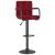 Scaune de bar, 2 buc., roșu vin, catifea GartenMobel Dekor