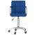 Scaun de birou pivotant, albastru, material textil GartenMobel Dekor