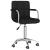 Scaun de birou pivotant, negru, material textil GartenMobel Dekor