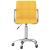 Scaun de birou pivotant, galben muștar, material textil GartenMobel Dekor