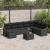 Set de canapea cu pernă 9 pcs Negru poliratan GartenMobel Dekor