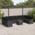 Set de canapea cu pernă 11 pcs Negru poliratan GartenMobel Dekor