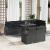 Set de canapele pentru grădină cu pernă 9 pcs Negru poliratan GartenMobel Dekor