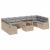 Set de canapele pentru grădină 11 pcs Beige și gri deschis GartenMobel Dekor