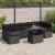 Set de canapele pentru grădină cu pernă 8 pcs Negru poliratan GartenMobel Dekor