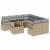 Set de canapele pentru grădină 9 pcs Beige și gri deschis GartenMobel Dekor