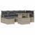 Set de canapele pentru grădină cu pernă 7 pcs Gri deschis GartenMobel Dekor
