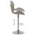 Scaune de bar, 2 buc., gri deschis, catifea GartenMobel Dekor