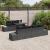 Set de canapea cu pernă Manual 8 pcs Negru poliratan GartenMobel Dekor