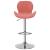 Scaune de bar, 2 buc., roz, catifea GartenMobel Dekor