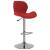 Scaune de bar, 2 buc., roșu vin, catifea GartenMobel Dekor