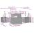 Set de canapele pentru grădină 5 pcs Gri deschis poliratan GartenMobel Dekor