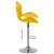 Scaune de bar, 2 buc., galben muștar, catifea GartenMobel Dekor