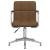 Scaun de birou pivotant, maro, material textil GartenMobel Dekor