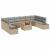 Set de canapele pentru grădină cu pernă 11 pcs Bej și gri GartenMobel Dekor