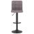 Scaun de bar, gri taupe, material textil GartenMobel Dekor