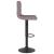 Scaun de bar, gri taupe, material textil GartenMobel Dekor
